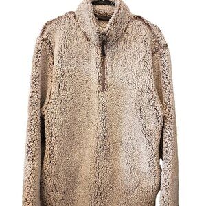 Women's Canyon Creek Pullover with Zipper Front - Faux Sheeps' Wool. Size XL